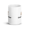 Cougar Hunter White glossy mug