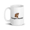 Cougar Hunter White glossy mug