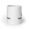 Cougar Hunter White glossy mug