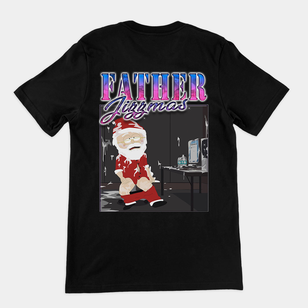 Father Jizzmas t-shirt (backprint)