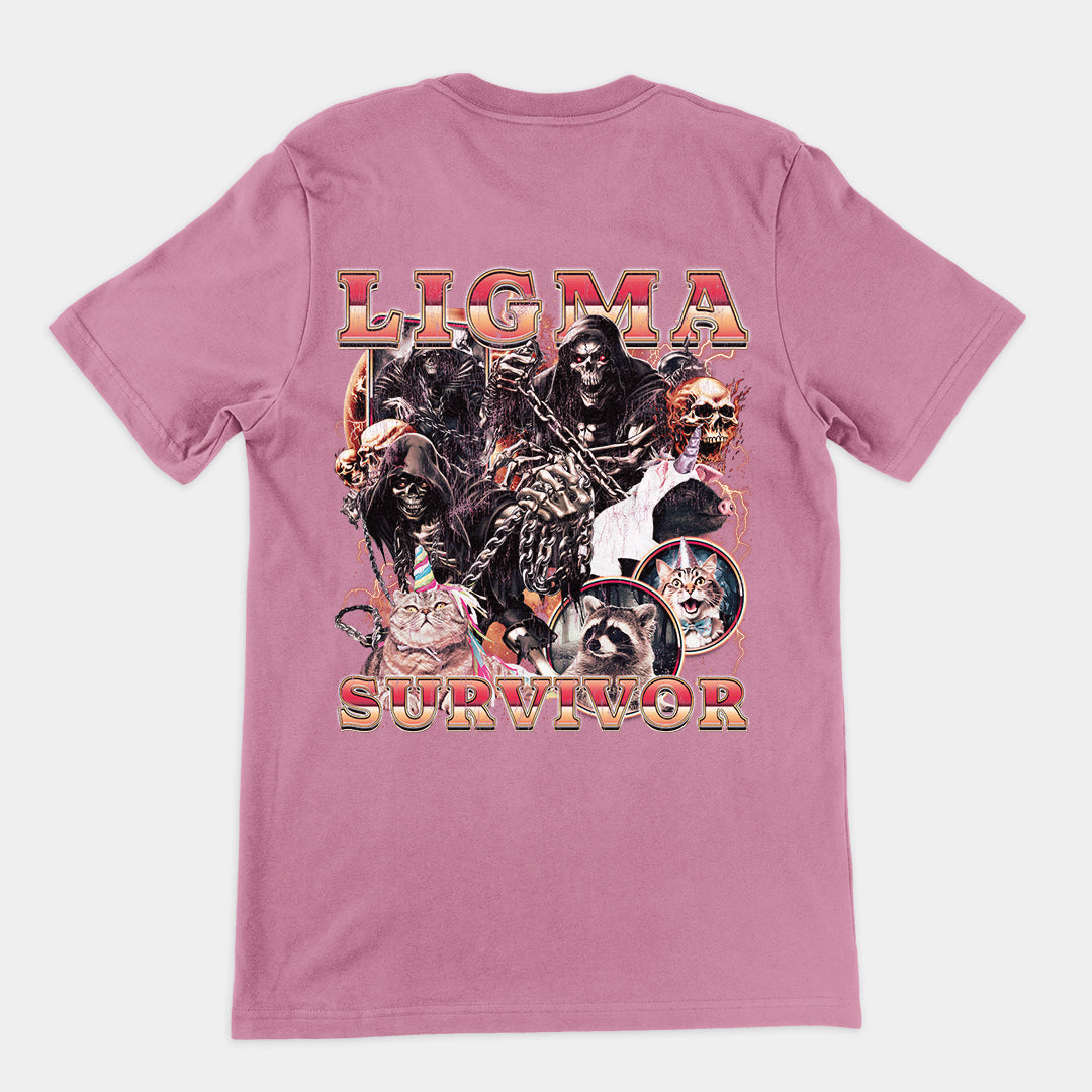 Ligma Survivor t-shirt (backprint)