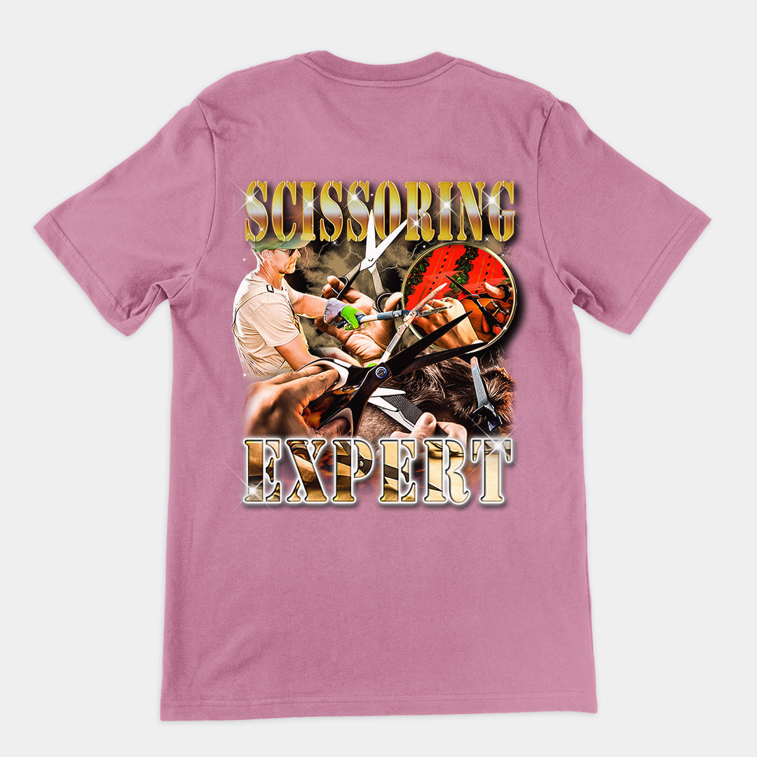 Scissoring Expert t-shirt (backprint)