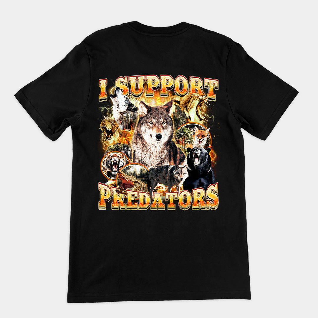 I Support Predators t-shirt (backprint)