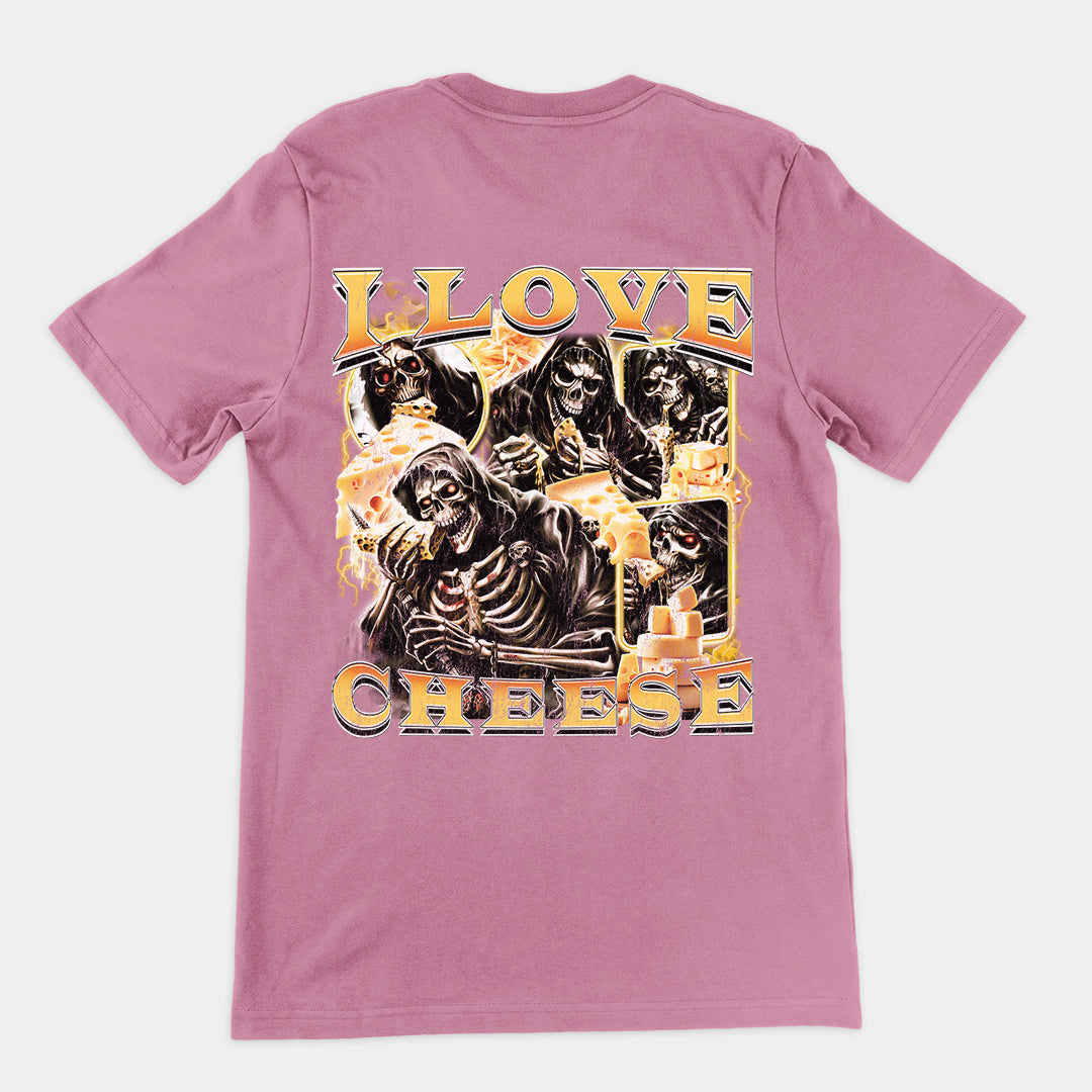 I love Cheese t-shirt (backprint)