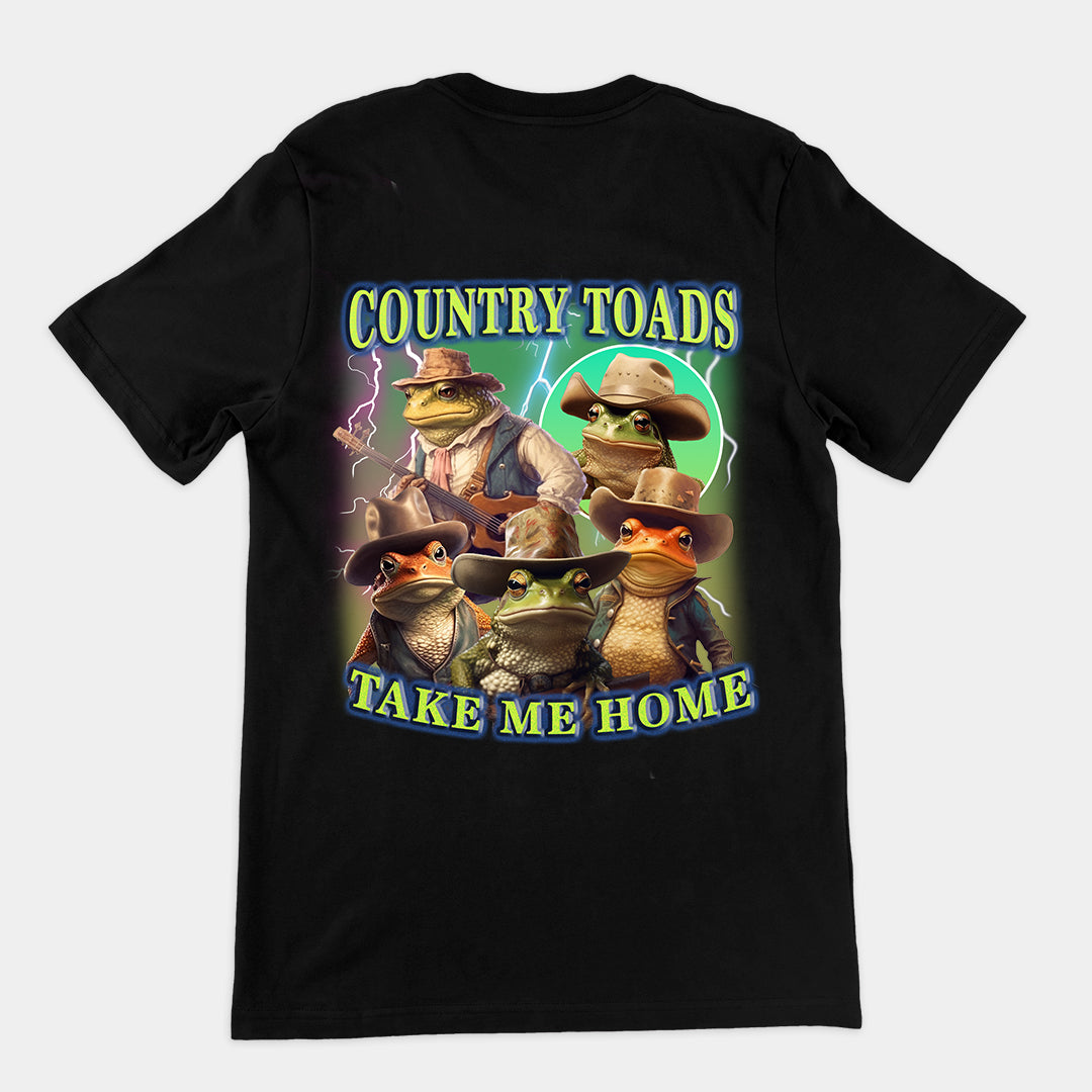 Country Toads Take me Home t-shirt (backprint)