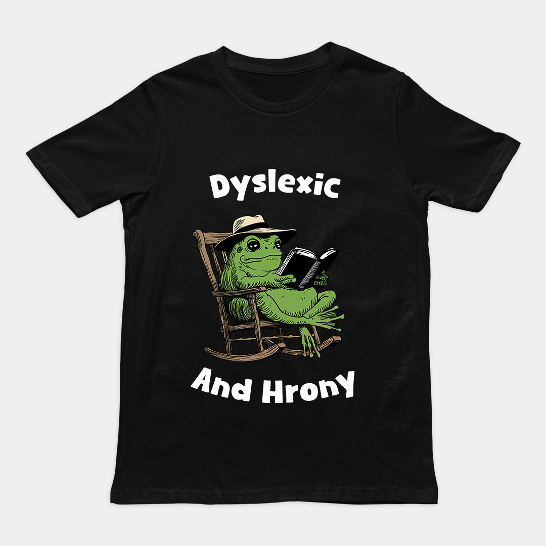 Dyslexic and Hrony t-shirt