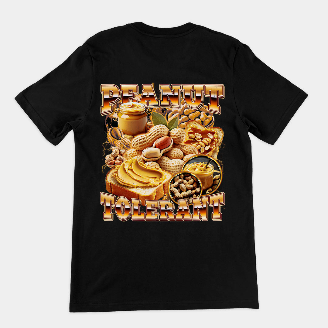 Peanut Tolerant t-shirt (backprint)