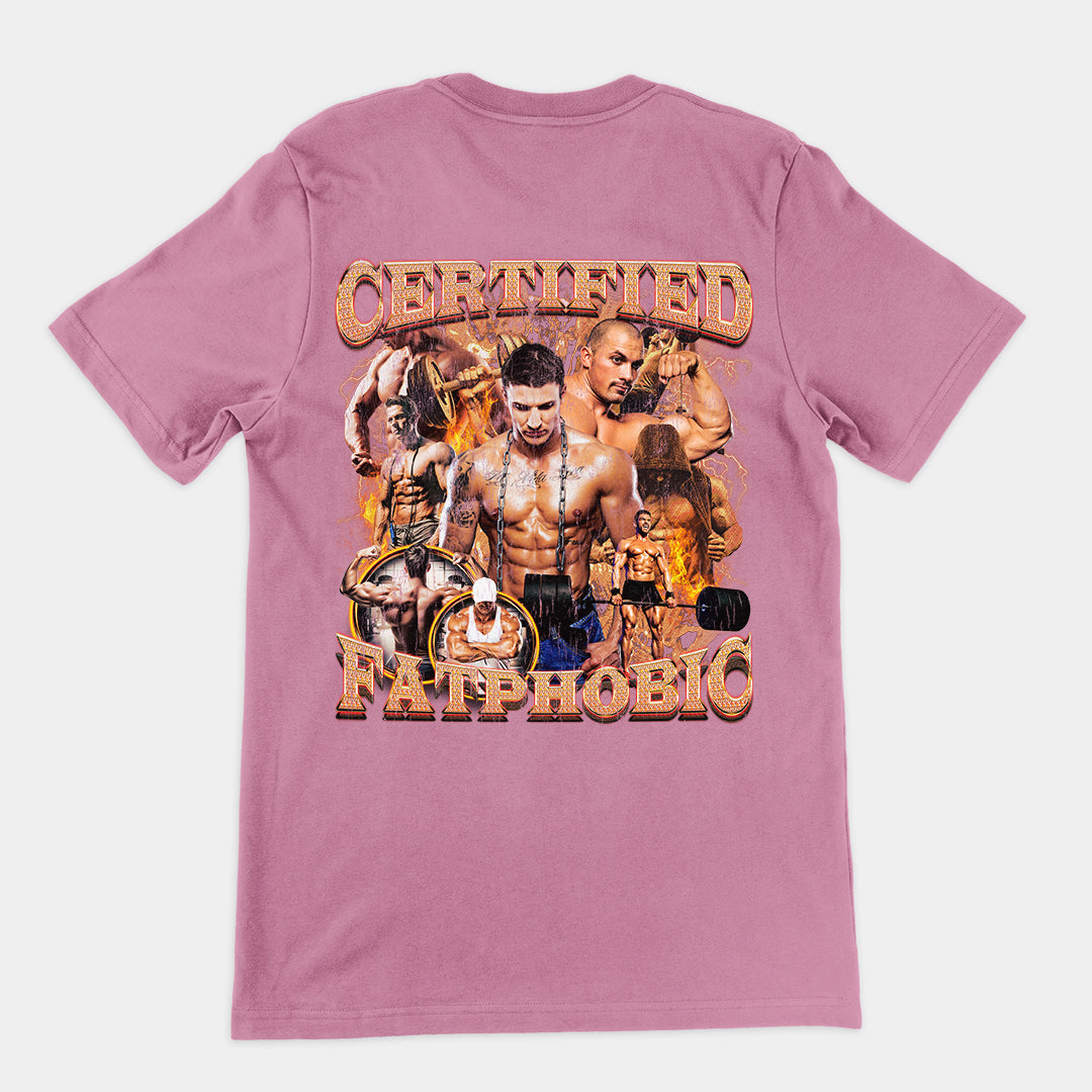 Certified Fatphobic t-shirt (backprint)