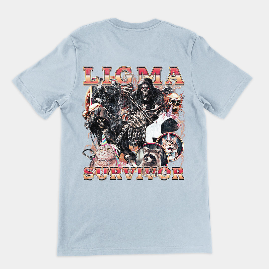 Ligma Survivor t-shirt (backprint)