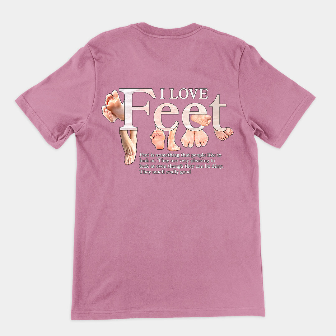 I Love Feet t-shirt (backprint)