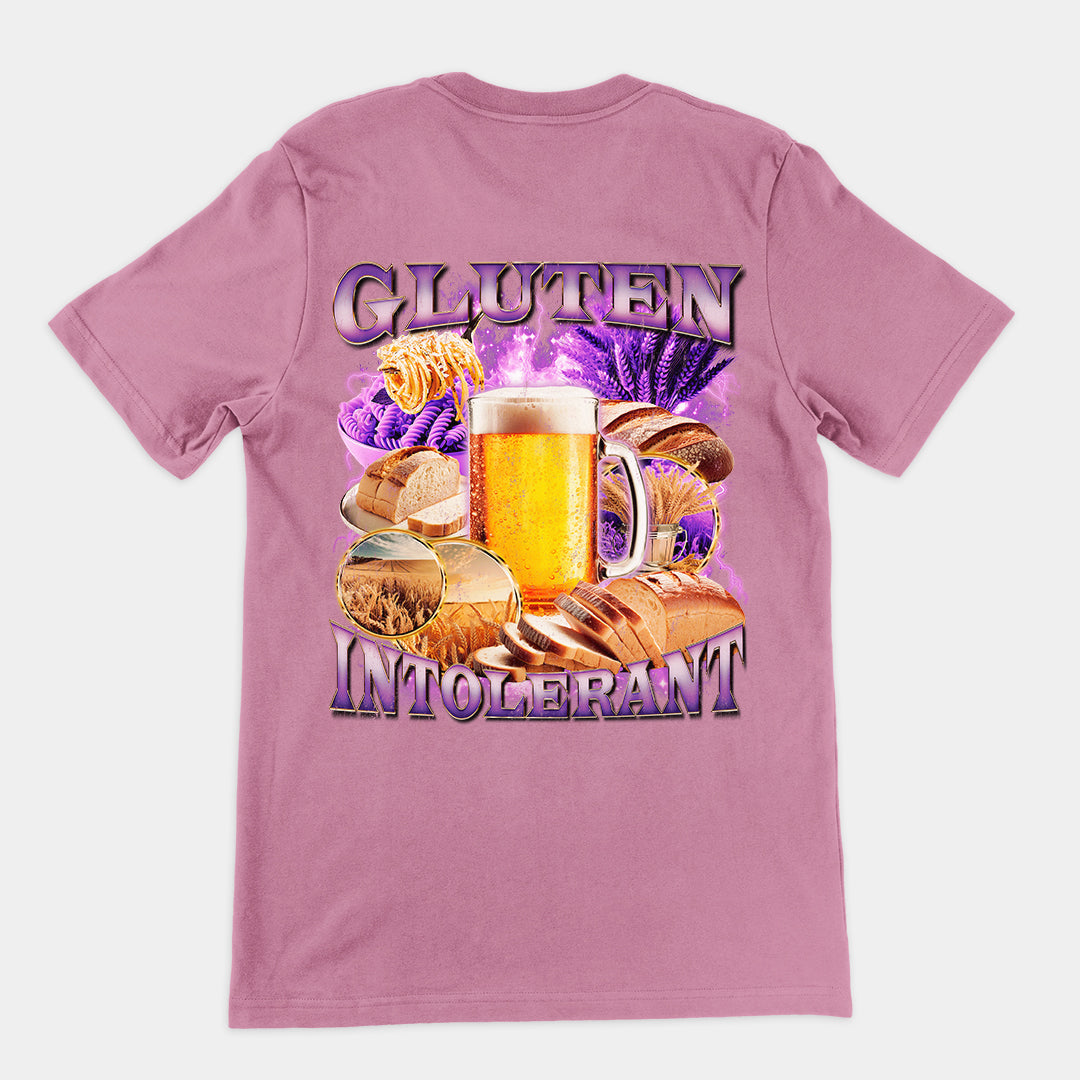 Gluten Intolerant (Updated Design) t-shirt (backprint)