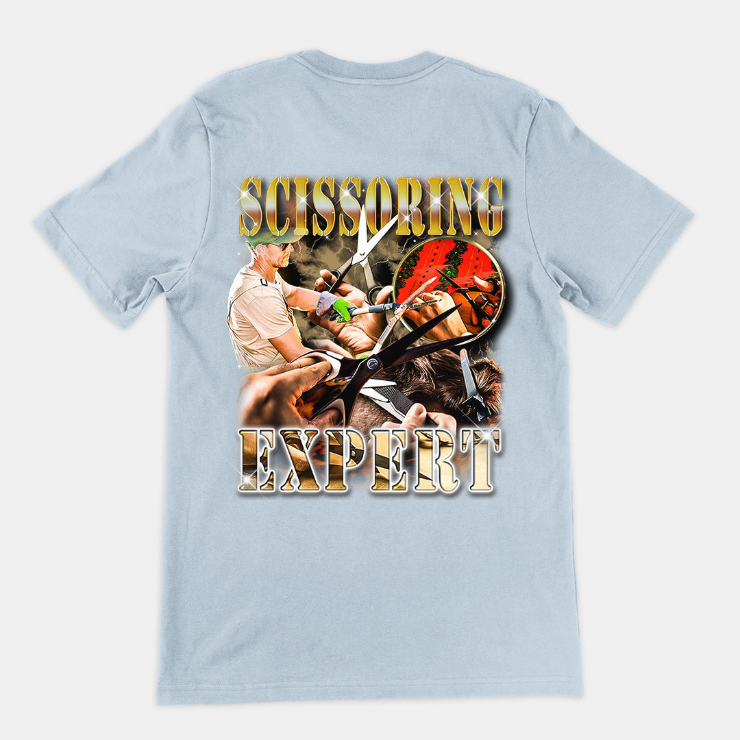 Scissoring Expert t-shirt (backprint)