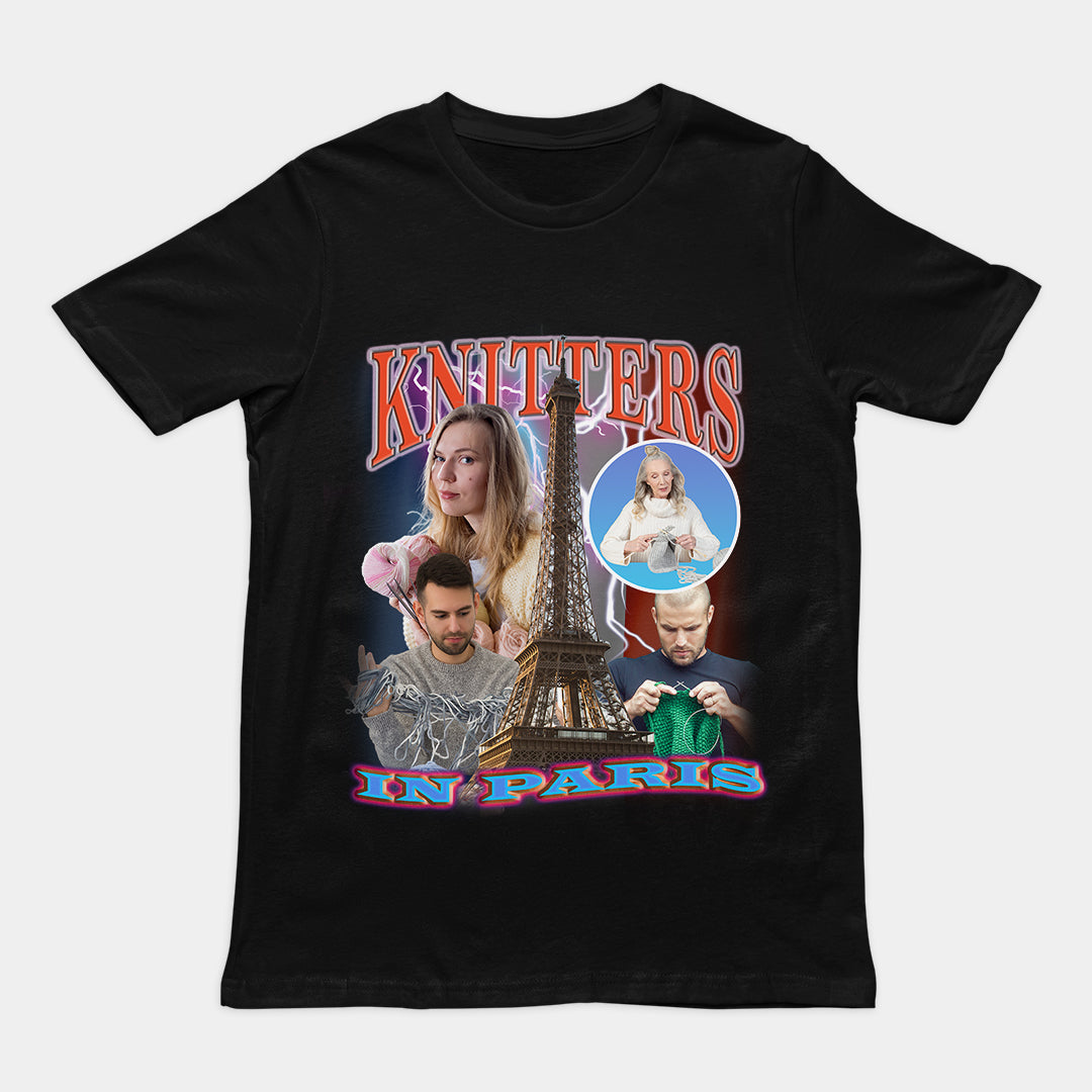 Knitters in Paris t-shirt