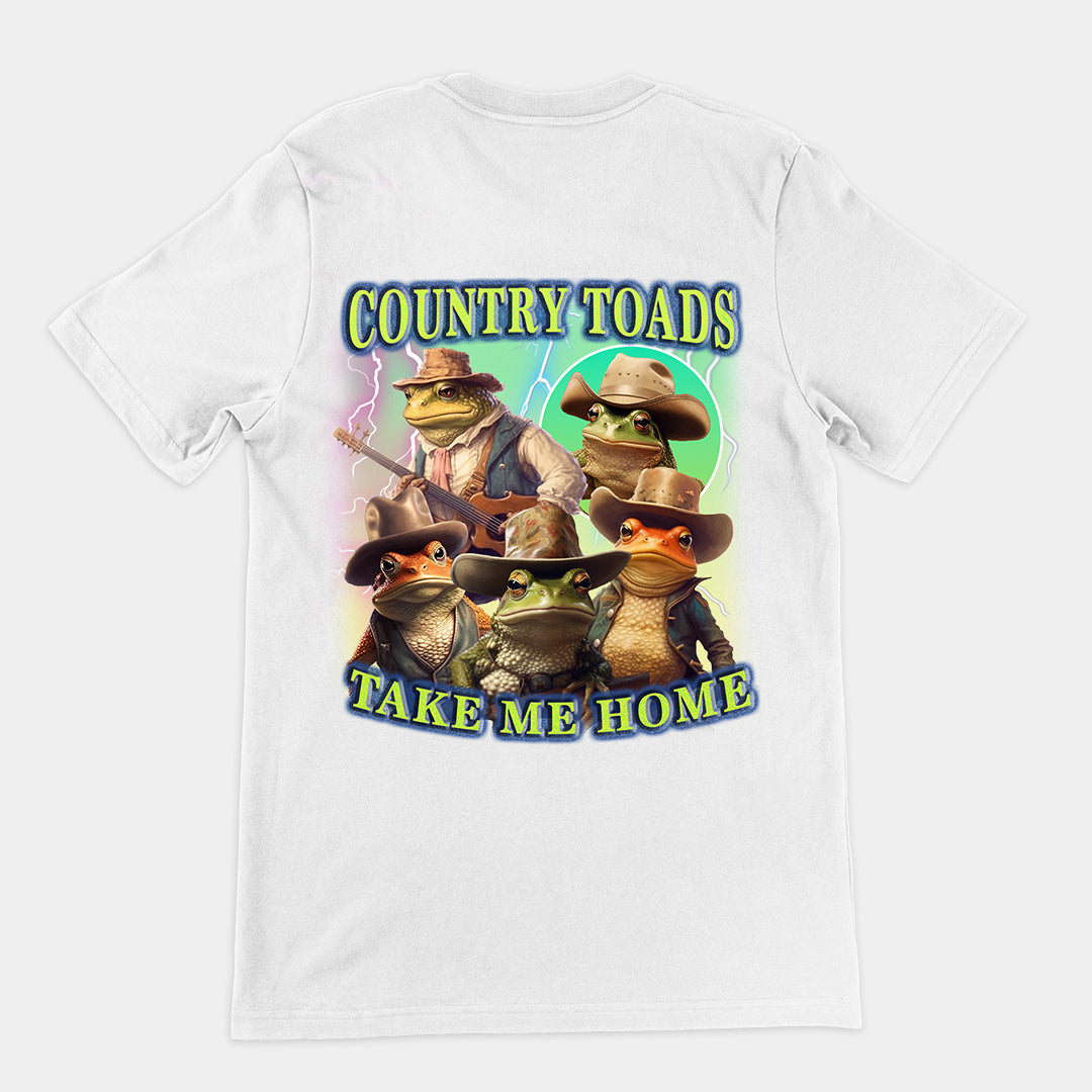 Country Toads Take me Home t-shirt (backprint)