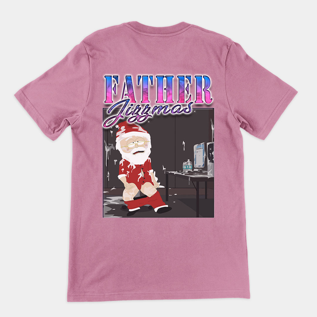 Father Jizzmas t-shirt (backprint)