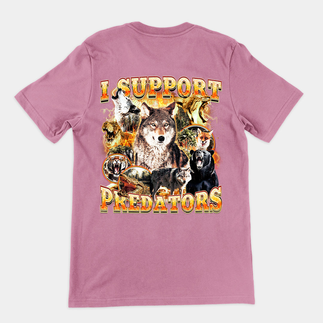 I Support Predators t-shirt (backprint)