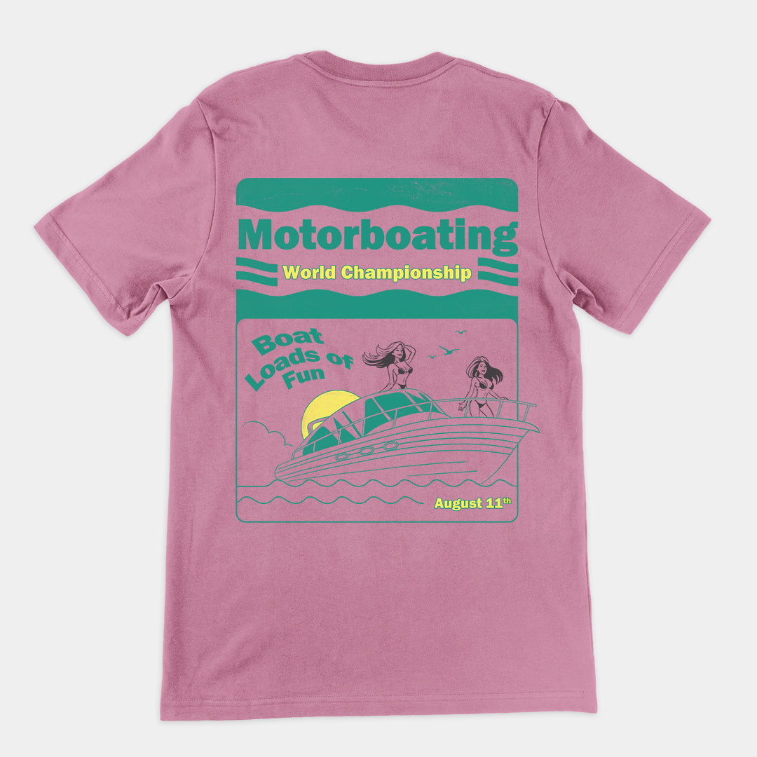 Motorboating World Championship t-shirt (backprint)