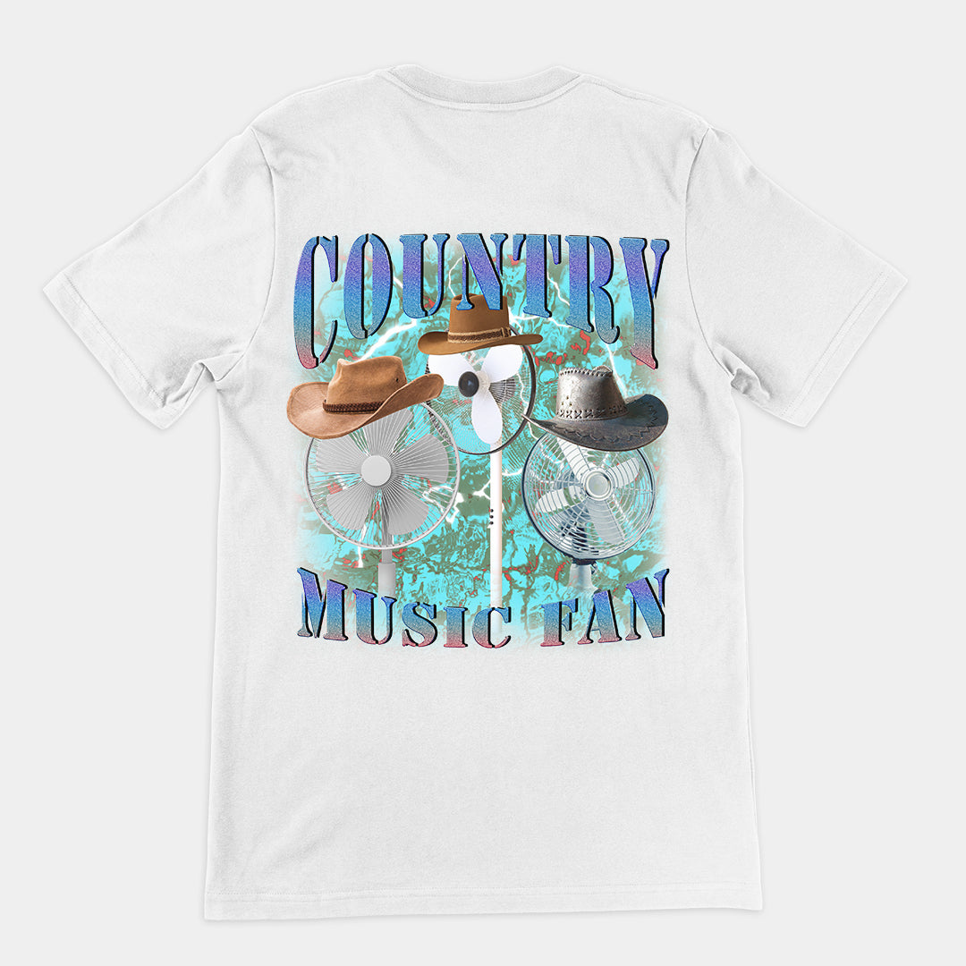 Country Music Fan t-shirt (backprint)