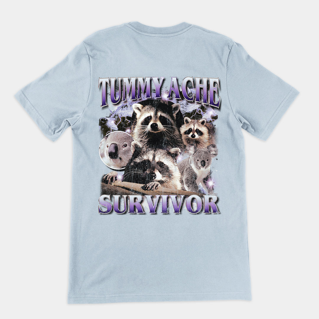 Tummy Ache Survivor t-shirt (backprint)