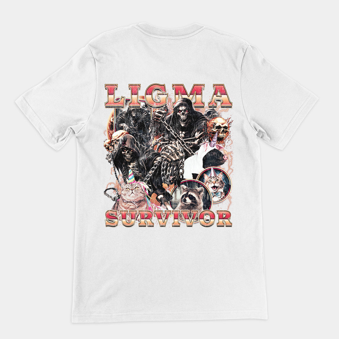 Ligma Survivor t-shirt (backprint)