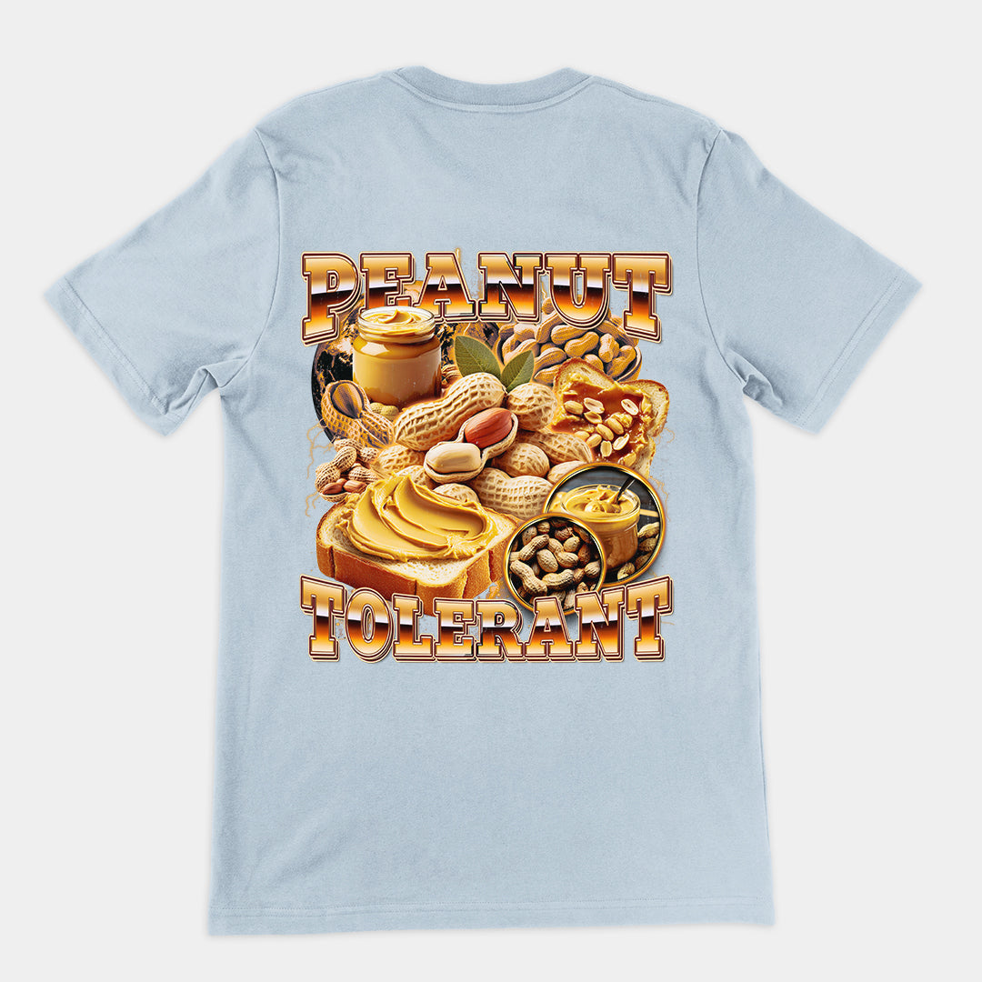 Peanut Tolerant t-shirt (backprint)