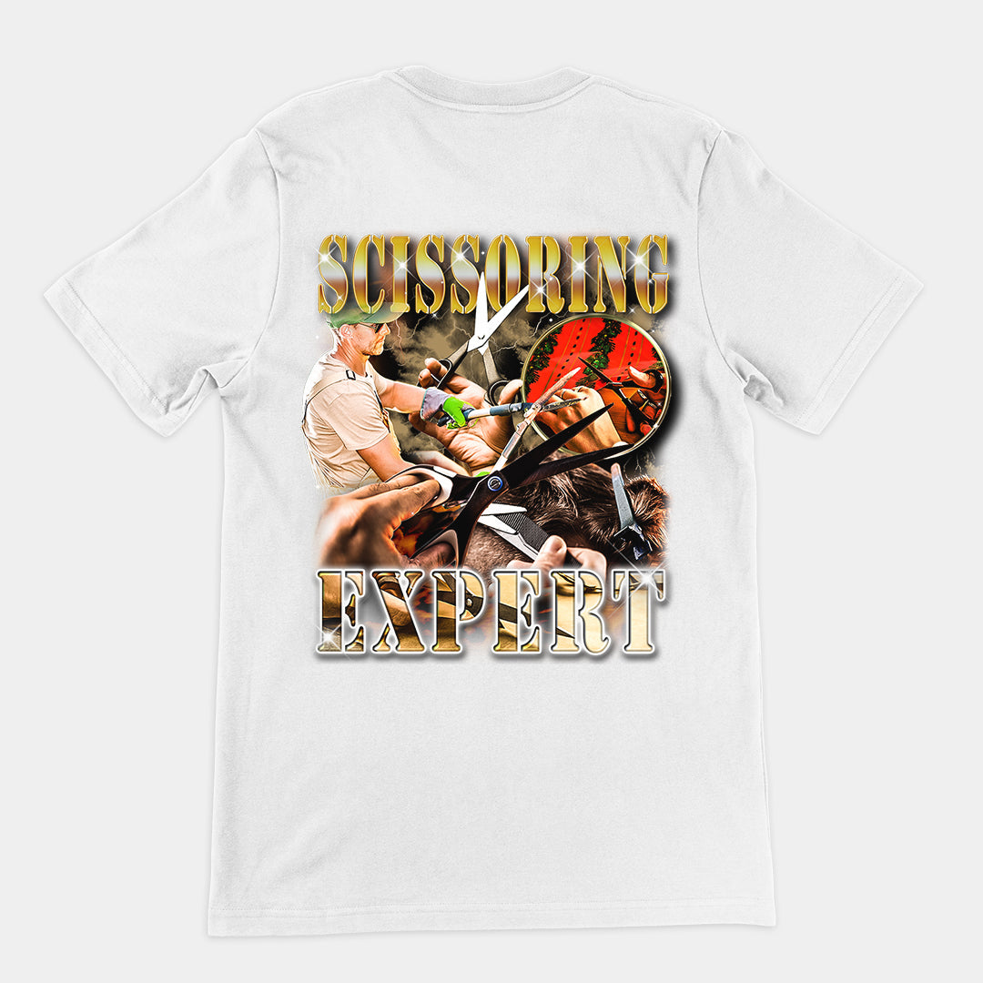 Scissoring Expert t-shirt (backprint)