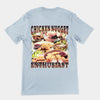 Chicken Nugget Enthusiast t-shirt (backprint)