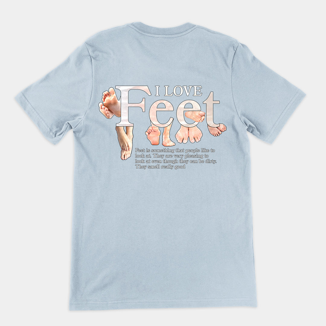 I Love Feet t-shirt (backprint)