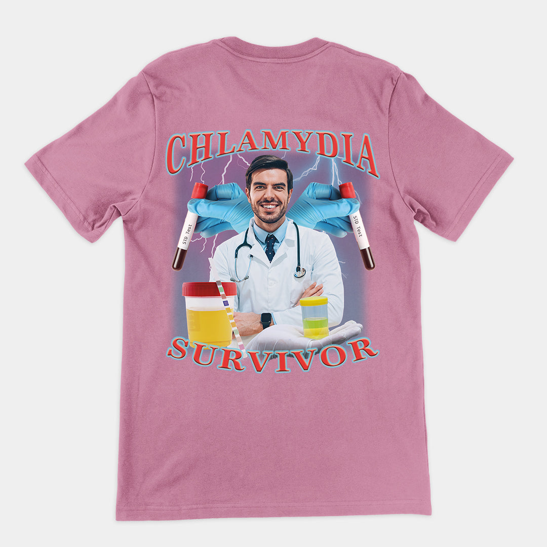 Chlamydia Survivor t-shirt (backprint)