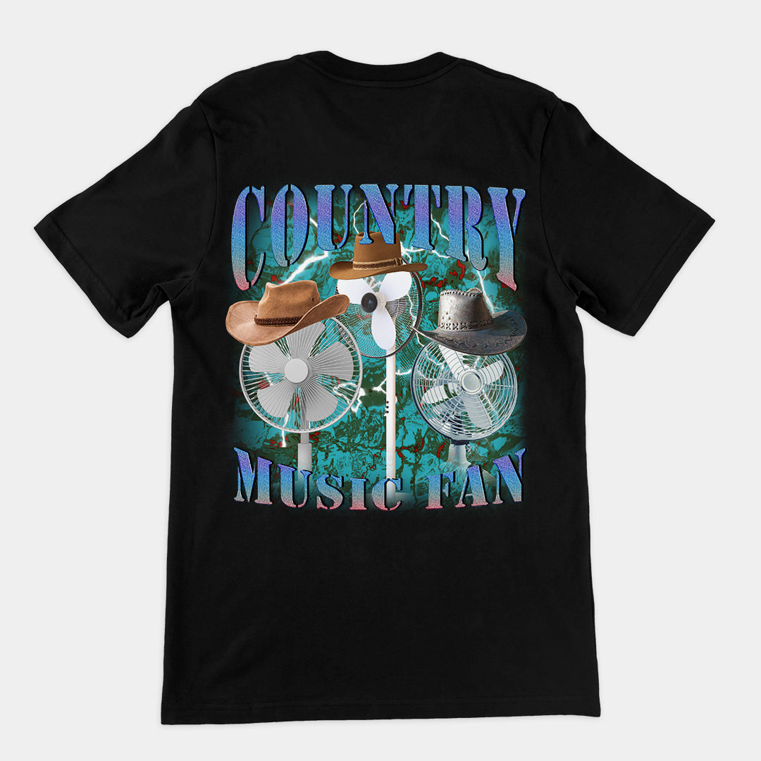 Country Music Fan t-shirt (backprint)