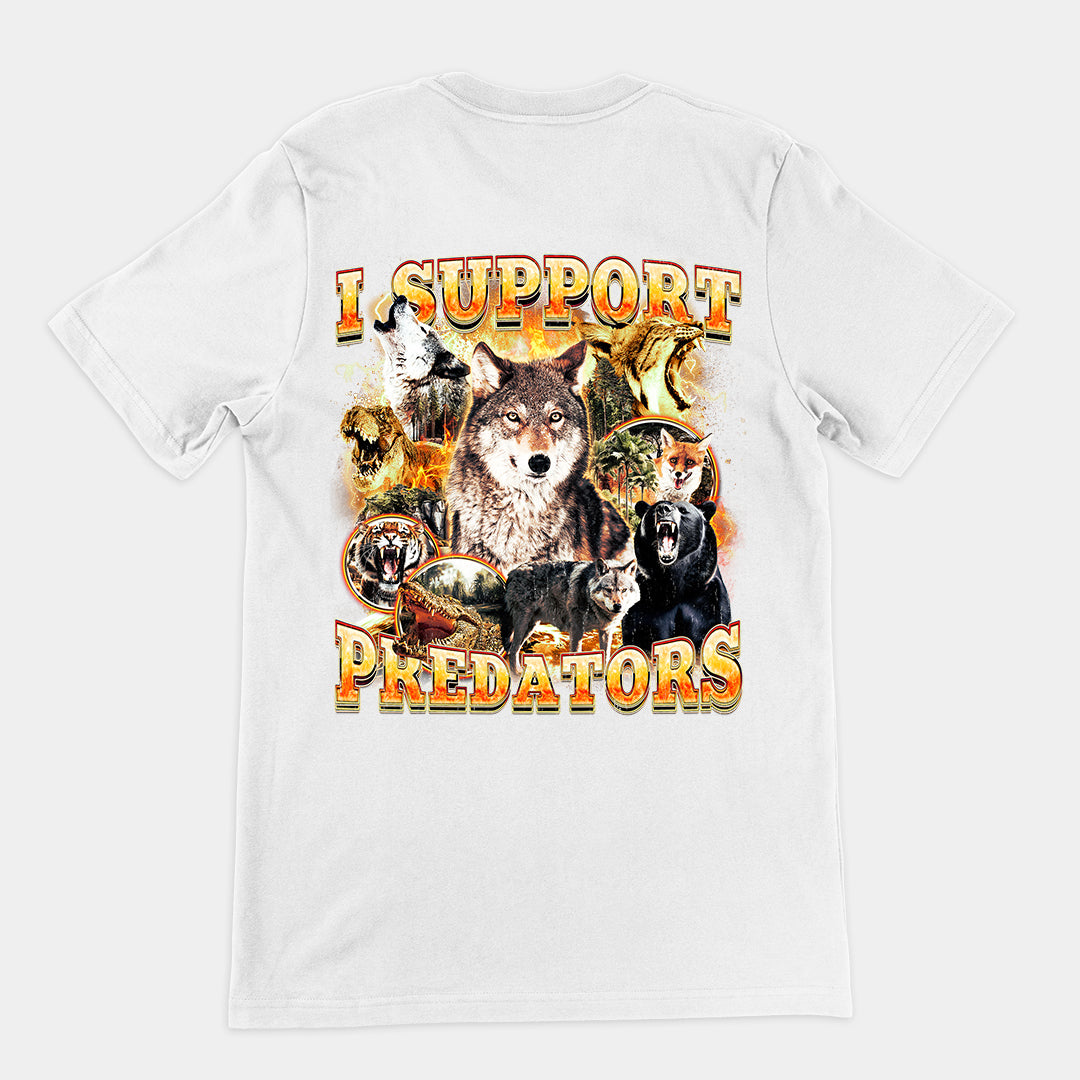 I Support Predators t-shirt (backprint)