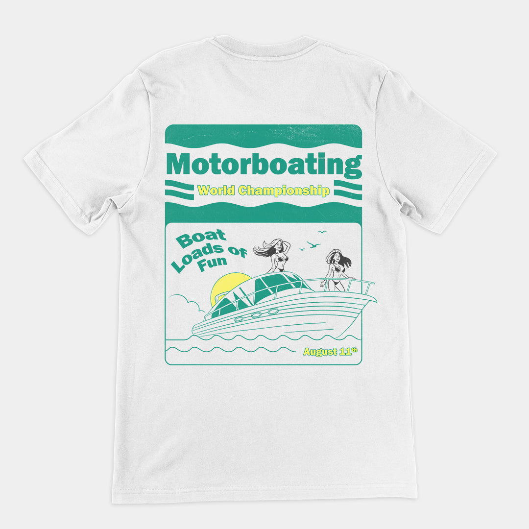 Motorboating World Championship t-shirt (backprint)