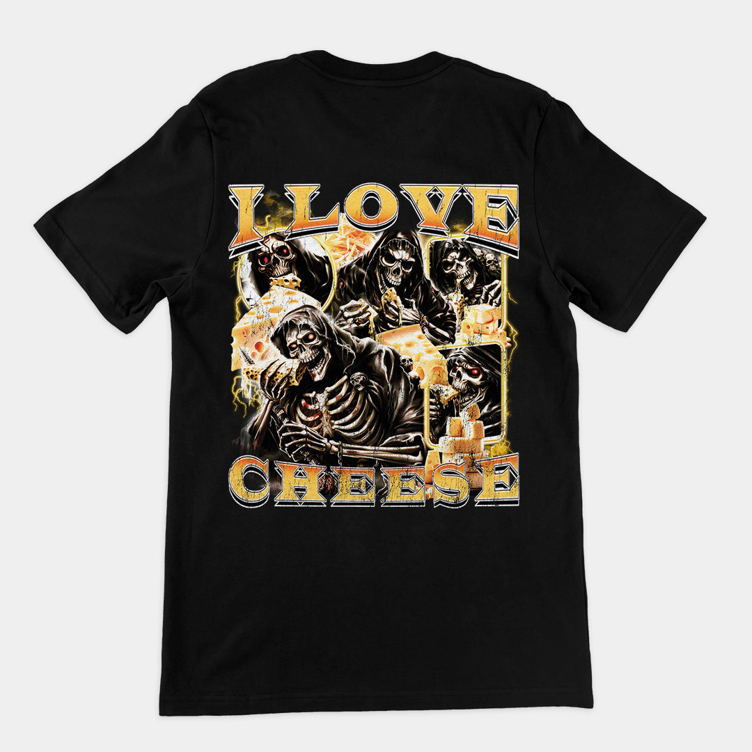 I love Cheese t-shirt (backprint)