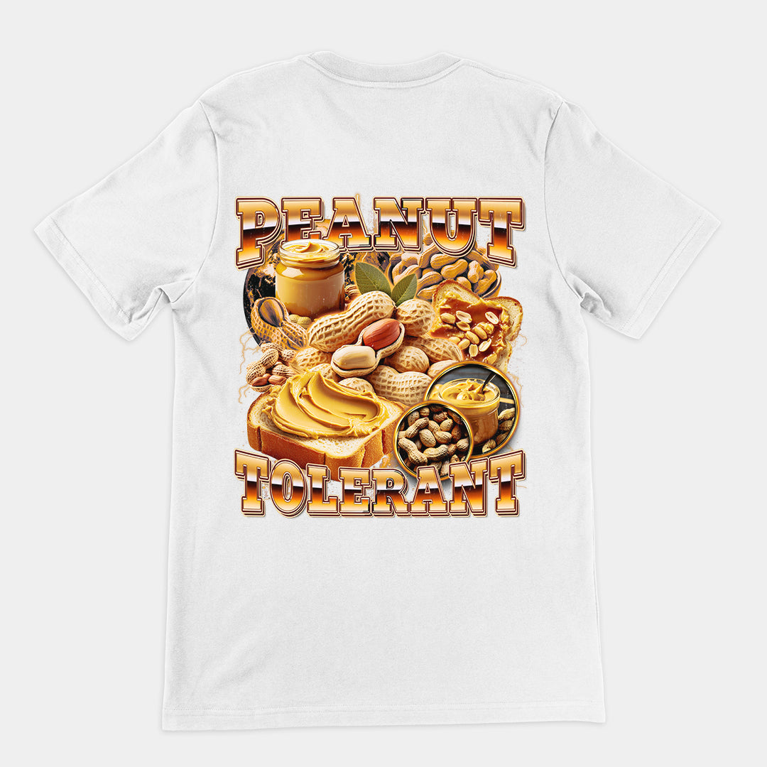 Peanut Tolerant t-shirt (backprint)