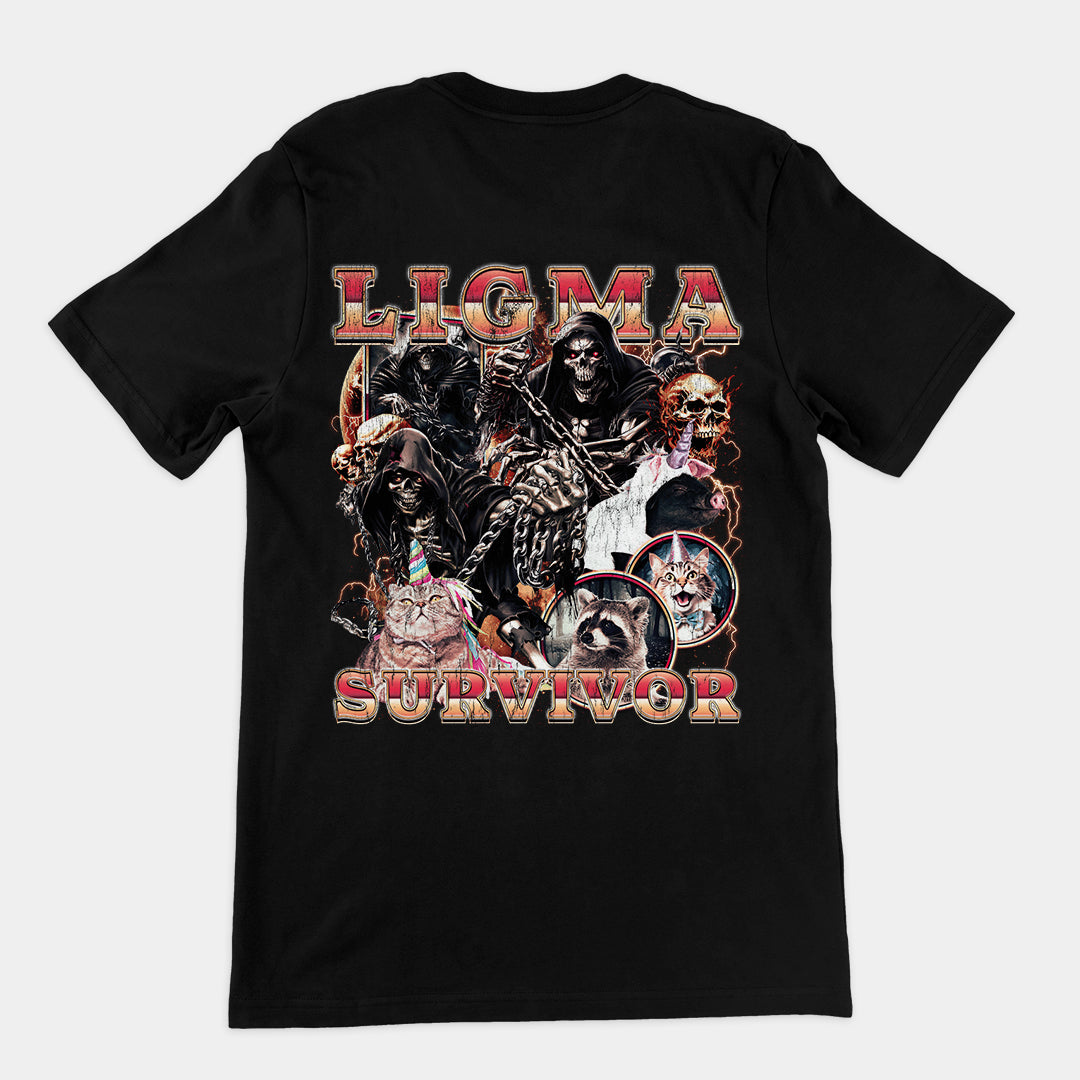 Ligma Survivor t-shirt (backprint)