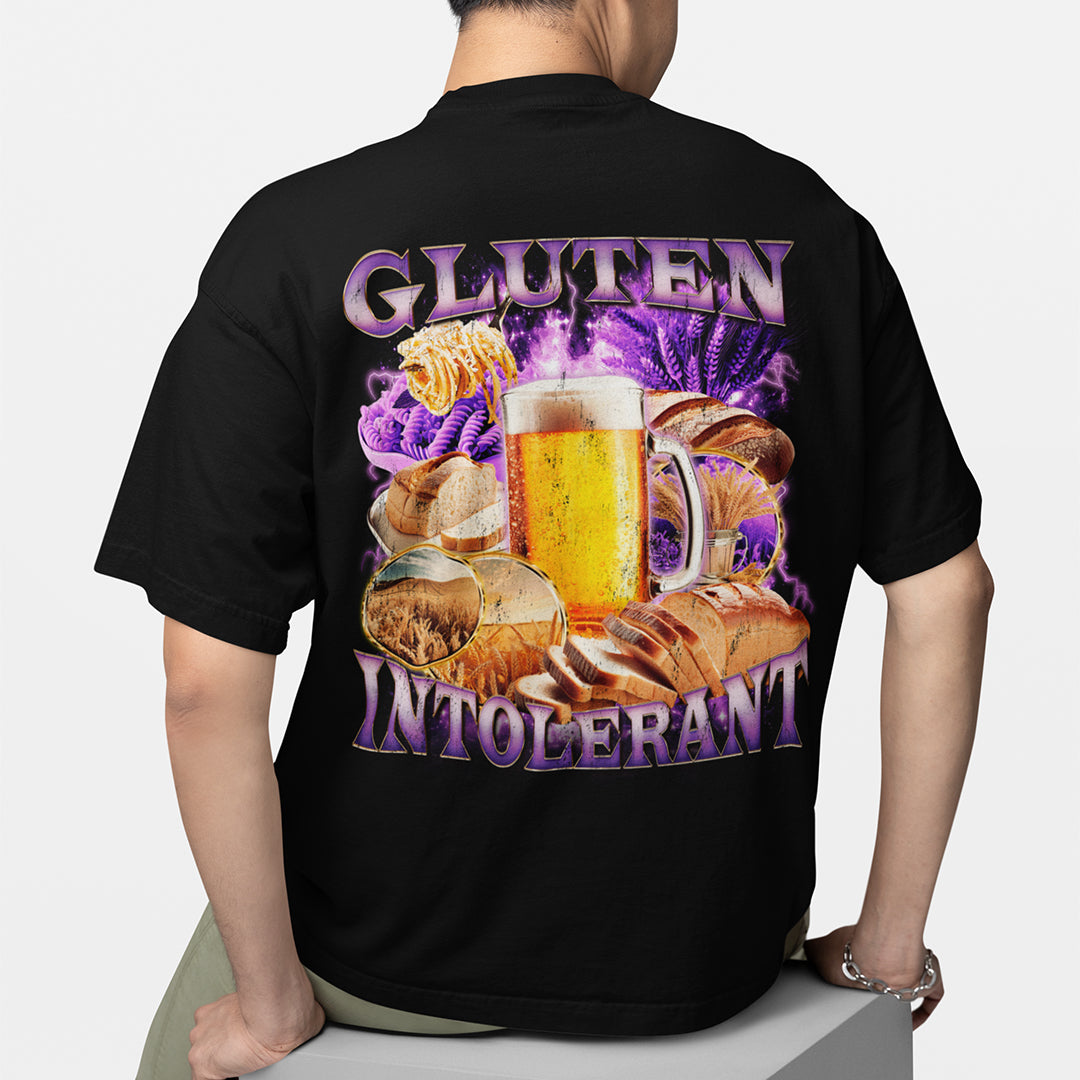 Gluten Intolerant (Updated Design) t-shirt (backprint)