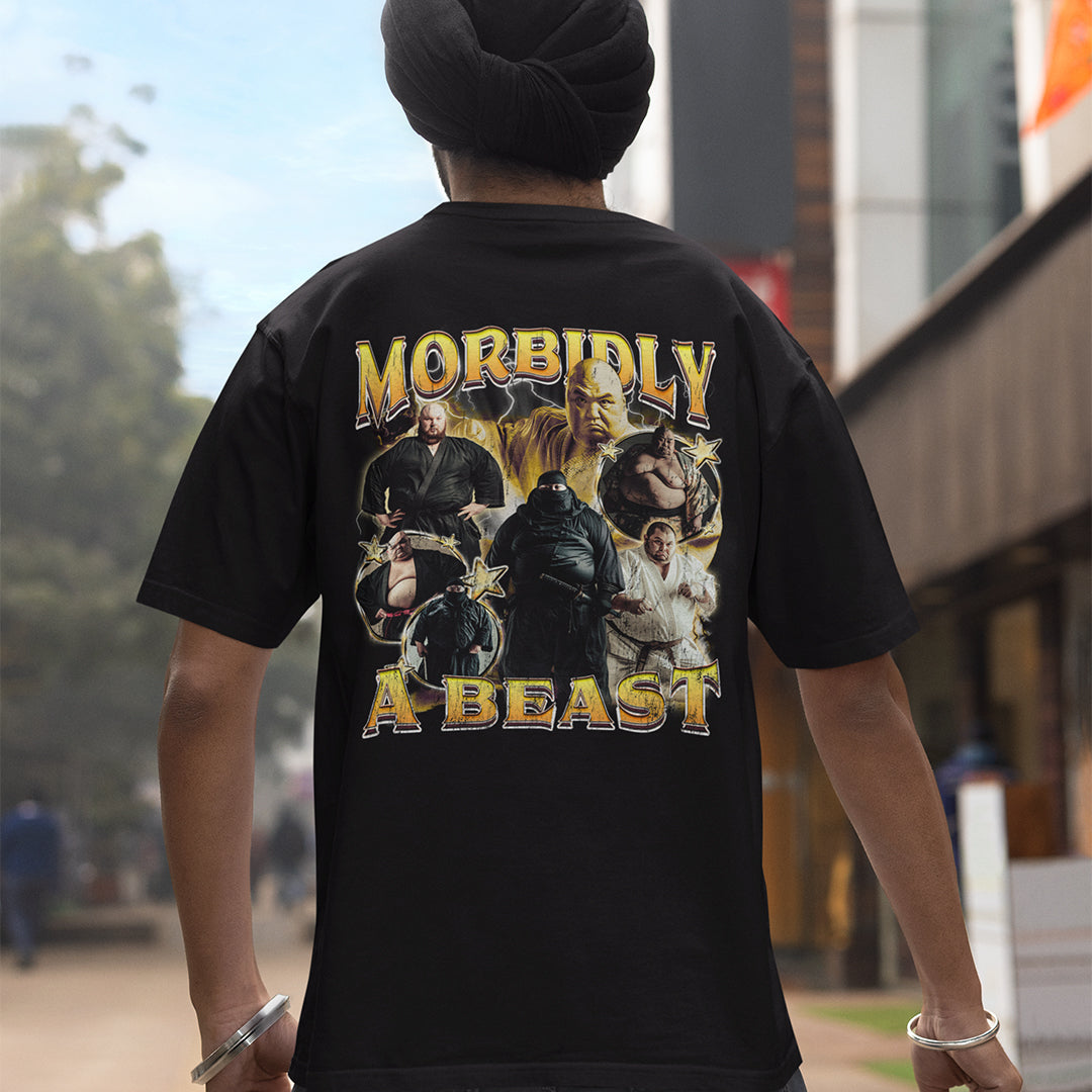 Morbidly a Beast t-shirt (backprint)