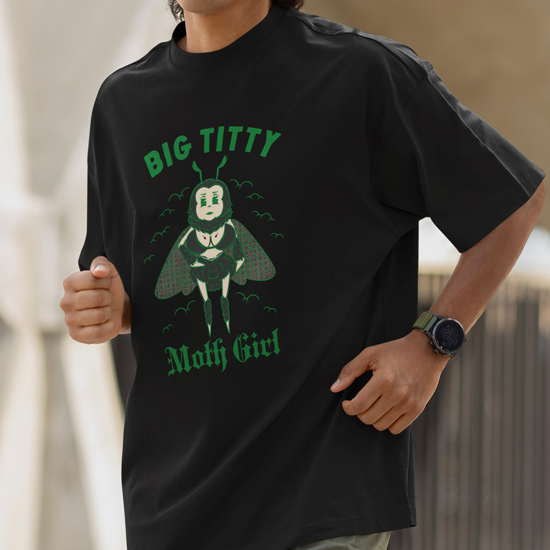 Big Titty Moth Girl t-shirt