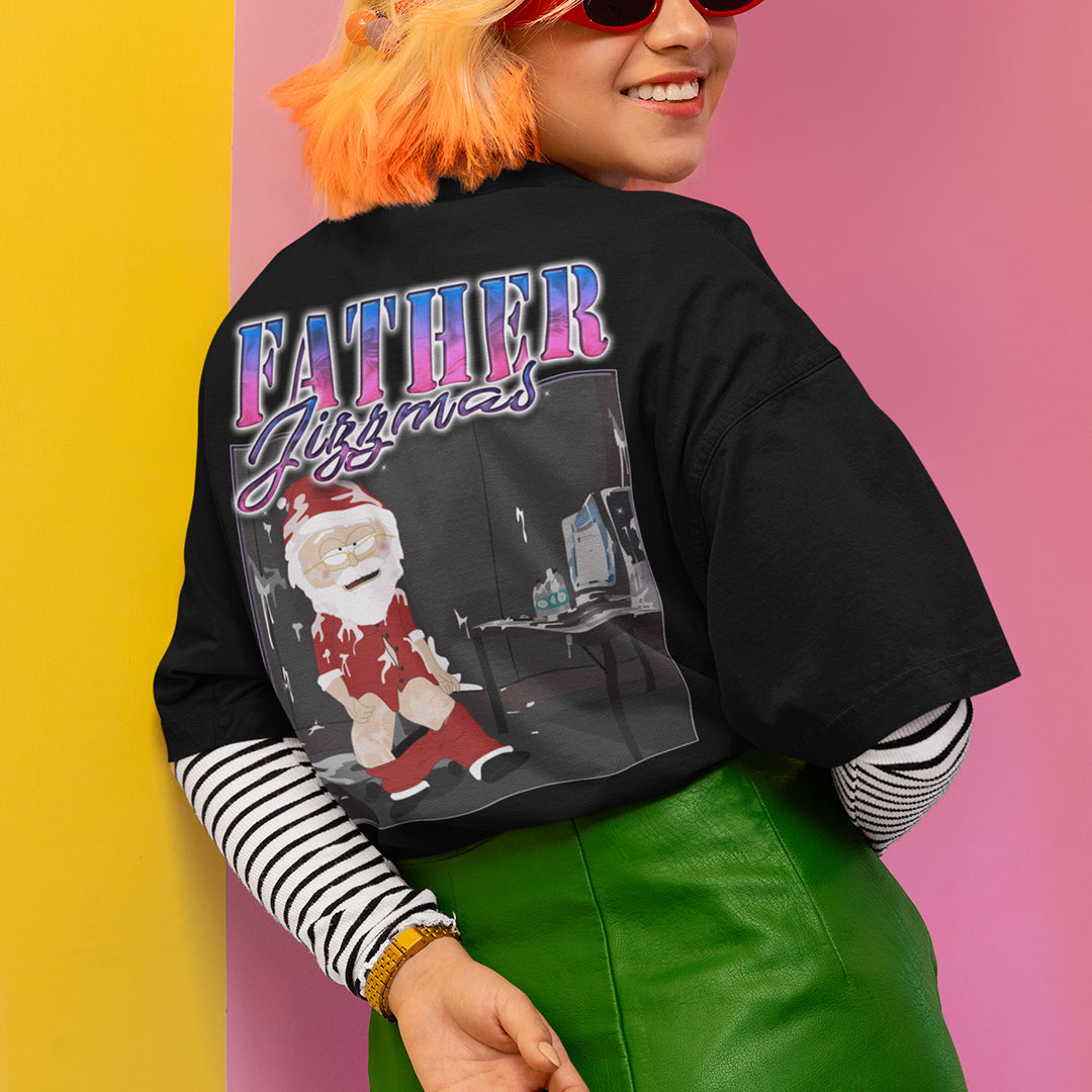 Father Jizzmas t-shirt (backprint)