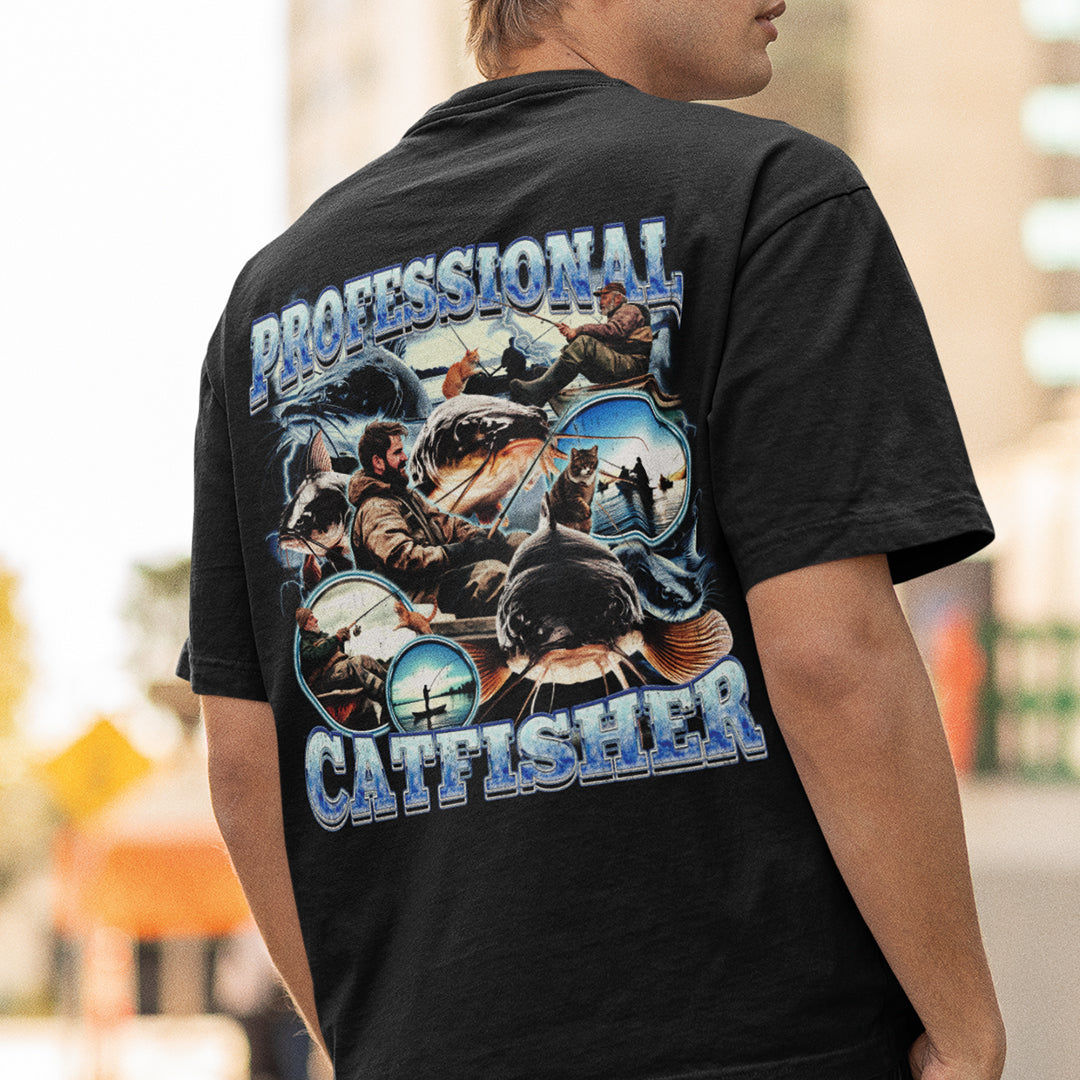 Professional Catfisher t-shirt (backprint)