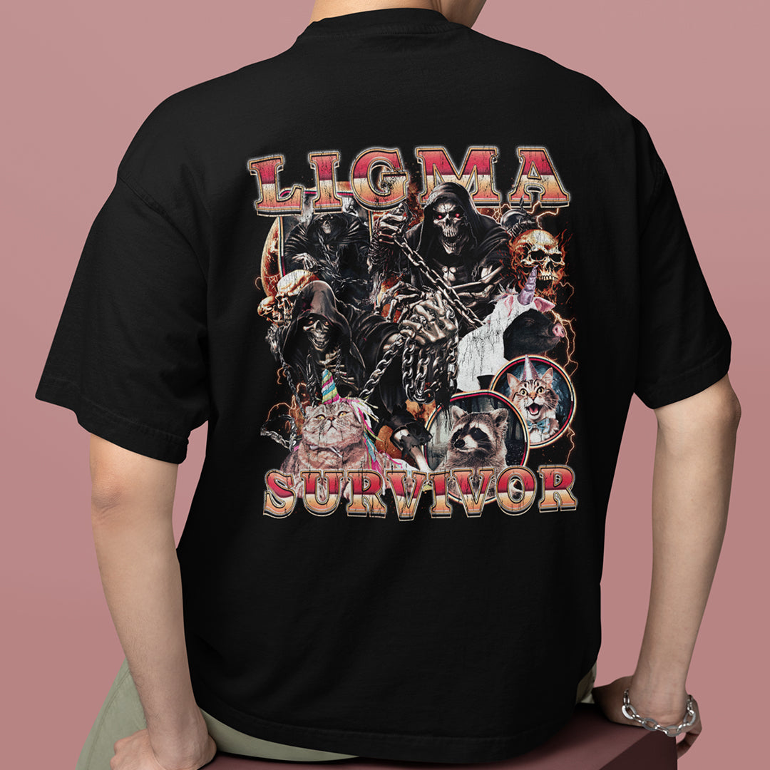 Ligma Survivor t-shirt (backprint)