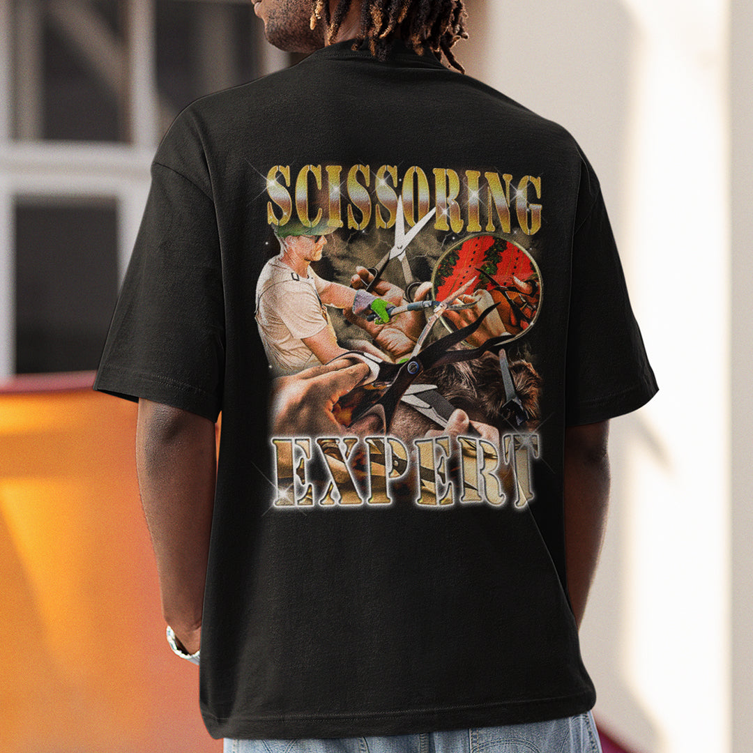 Scissoring Expert t-shirt (backprint)