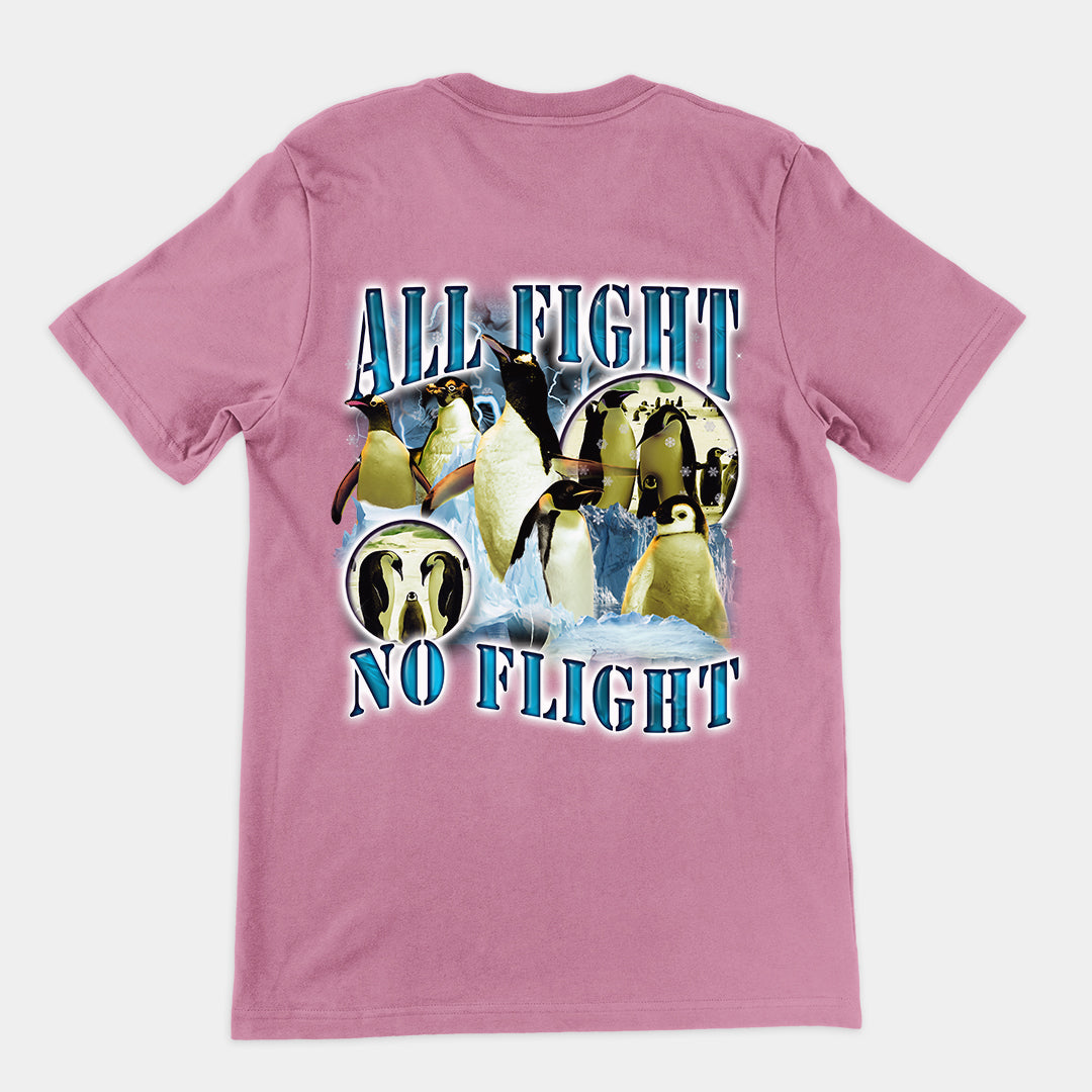 All Fight No Flight t-shirt (backprint)