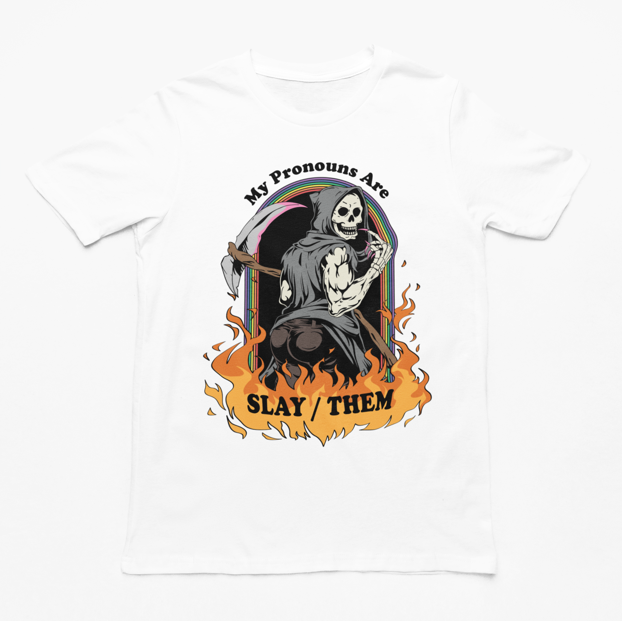 My Pronouns are Slay / Them Cartoon t-shirt