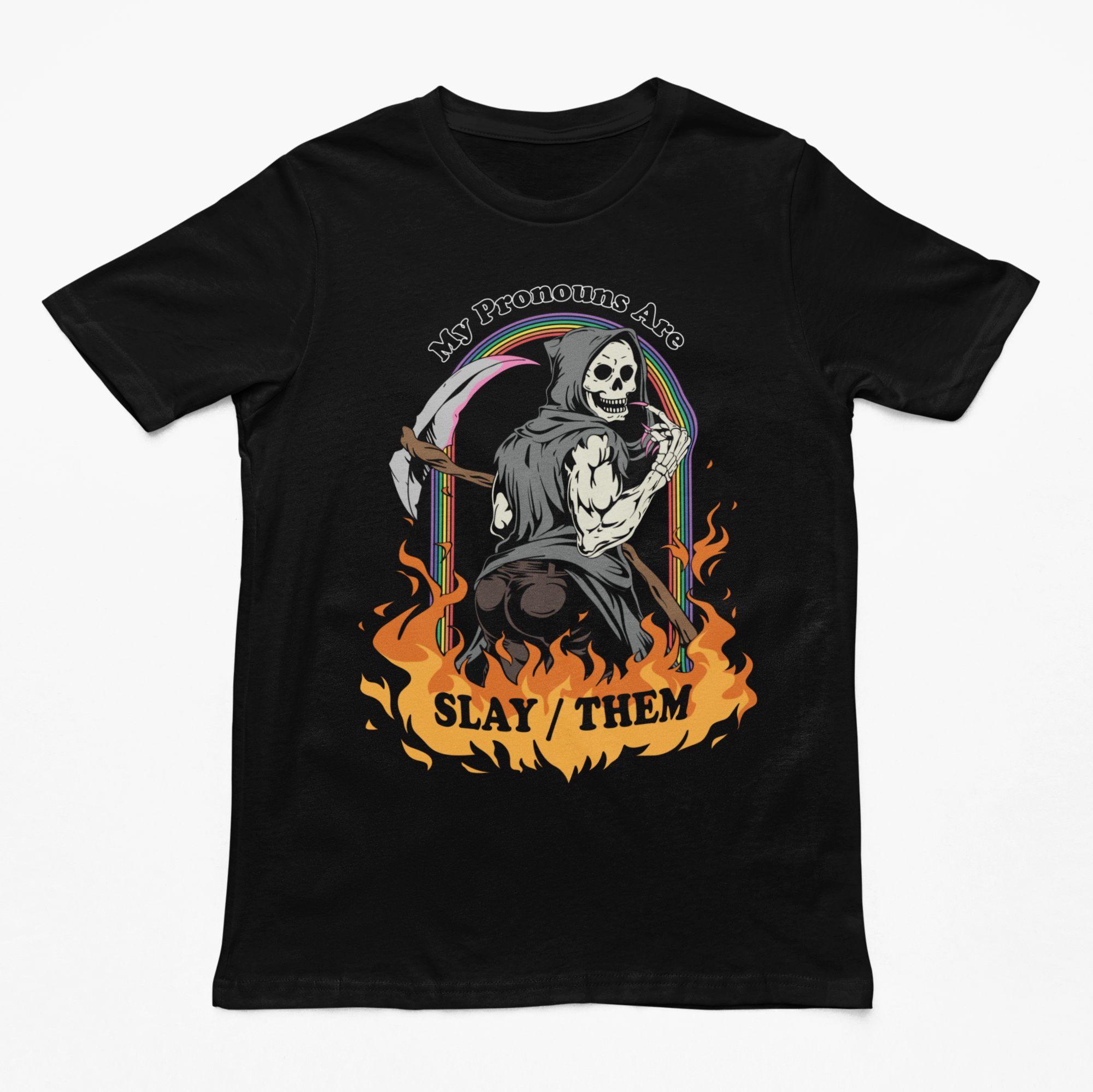 My Pronouns are Slay / Them Cartoon t-shirt