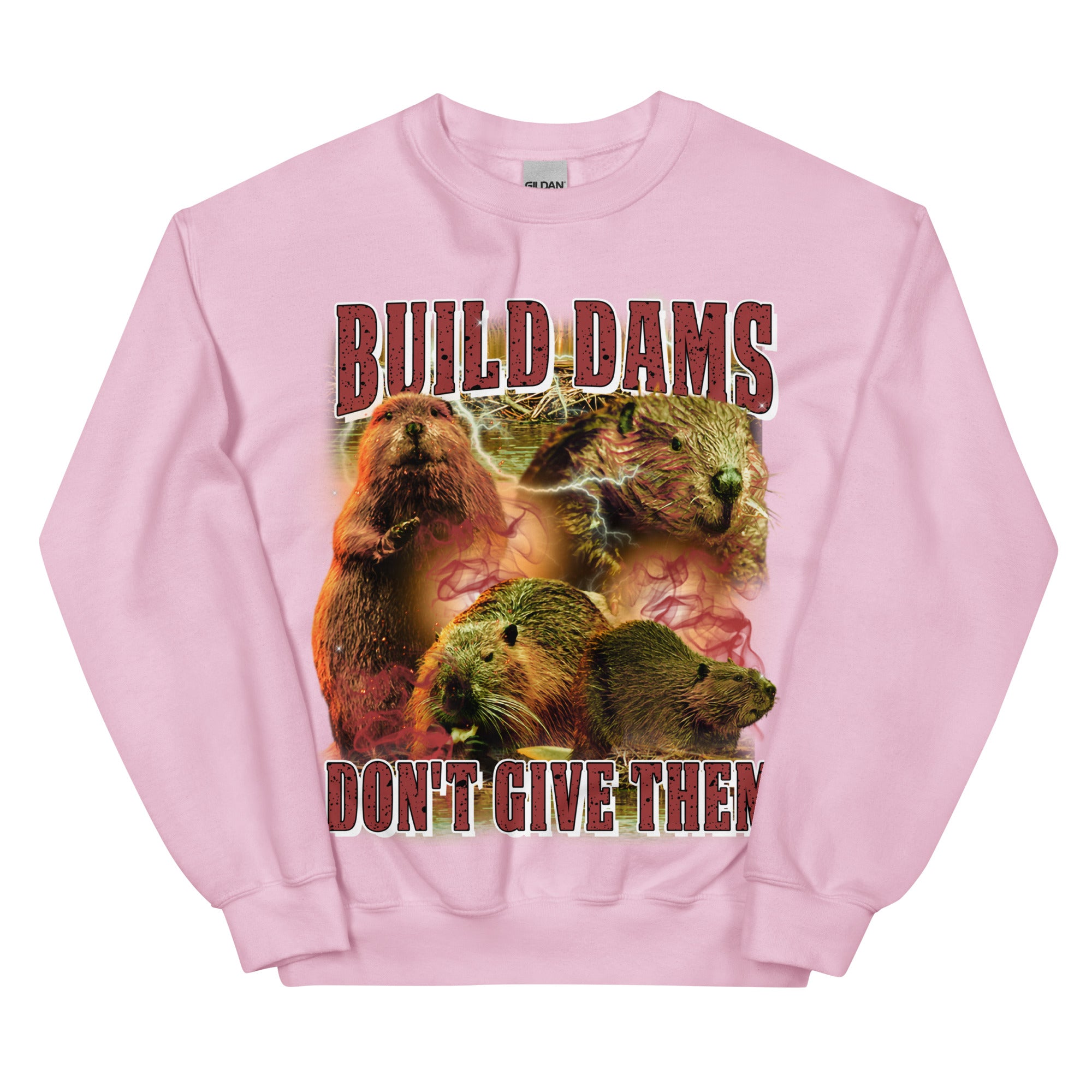 Build Dams Don't Give Them sweatshirt