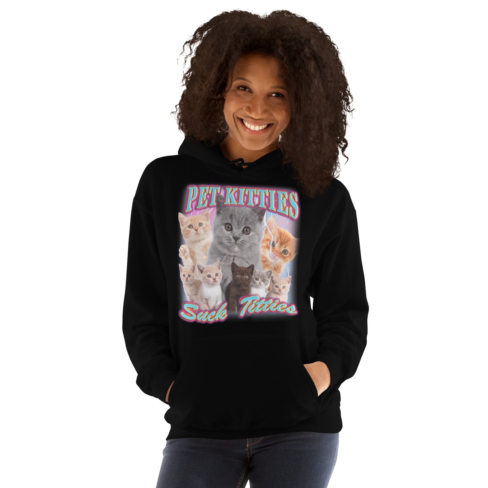 Pet Kitties Suck Titties Hoodie