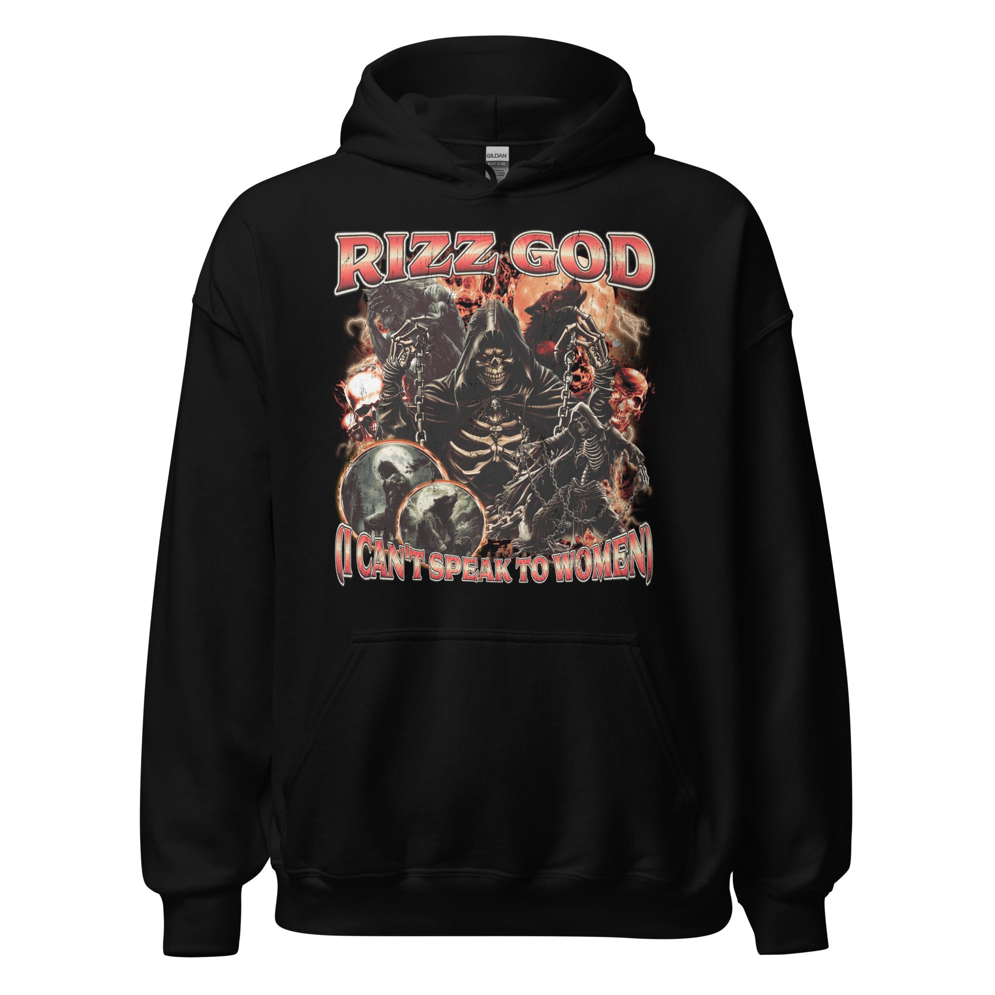 Rizz God (I can't speak to women) Hoodie