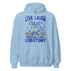 Live Laugh Lobotomy White Hoodie