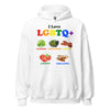 I Love LGBTQ+ Lettuce Guacamole Bacon Tomatoes Quesadilla Hoodie